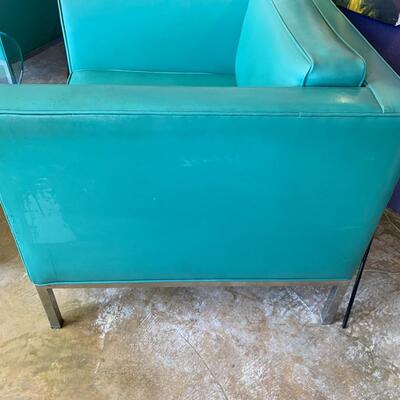 MCM Chrome Frame Club Lounge Chairs