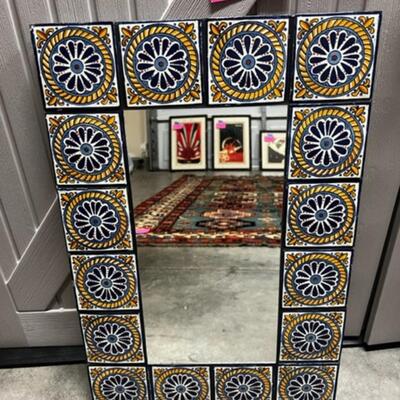 Tile Framed Mirror