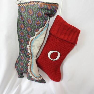 Christmas stockings and Santa