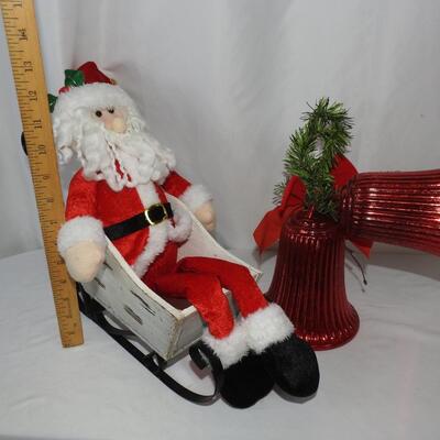 Christmas stockings and Santa