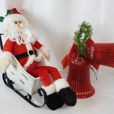 Christmas stockings and Santa