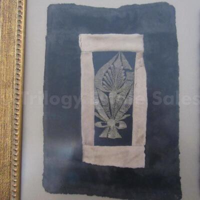 Framed Persian Needlework Fragments #2