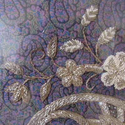 framed Persian Needlework Fragment #3