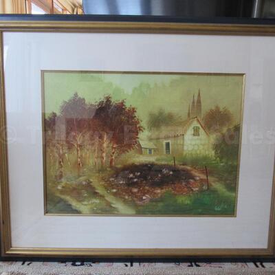 Modi painting framed 