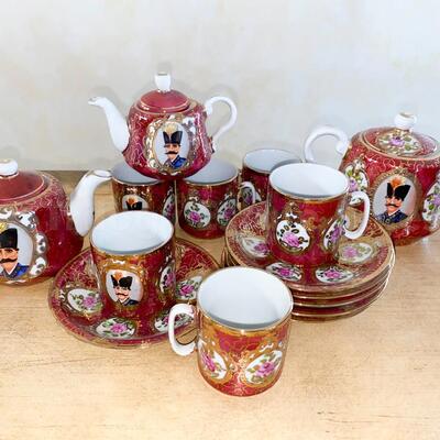 Persian porcelain tea set