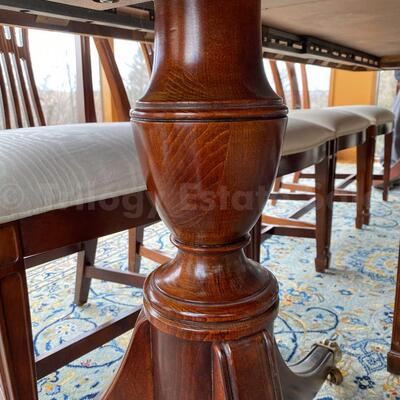 Century Dining table with 10 Century Chairs