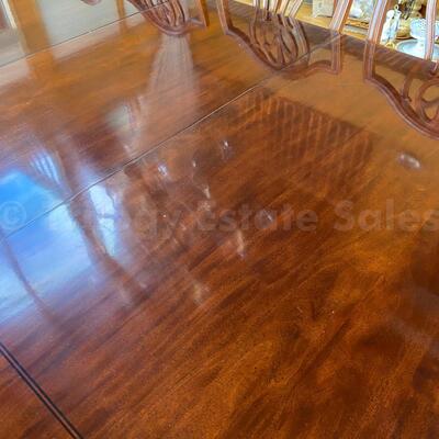 Century Dining table with 10 Century Chairs