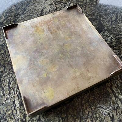Hand chased Persian brass box