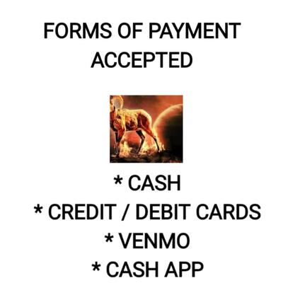 PAYMENTS WE ACCEPT