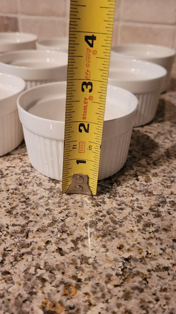 Lot 121 (12) Small White Souffle Cups