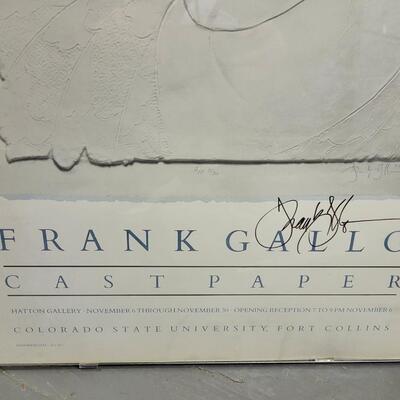 SIGNED FRANK GALLO ART ADVERTISEMENT