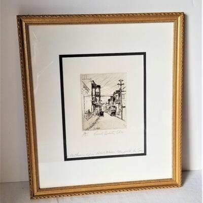 Lot #127 Robert Bledsoe Mayfield Etching - numbered