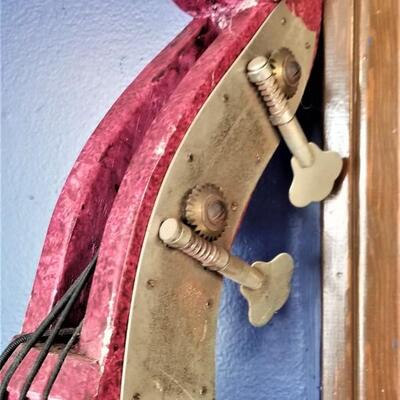 Lot #130  Original art piece - painted Cello - signed