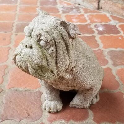 Lot #132  Concrete Bulldog