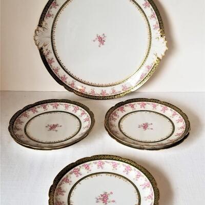 Lot #133  Antique Limoges Dessert Set