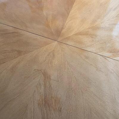 MCM  Ethan Allen Dining Table and 4 Leather chairs