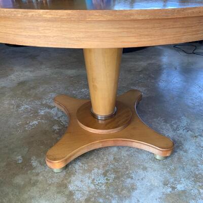 MCM  Ethan Allen Dining Table and 4 Leather chairs