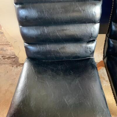 MCM  Ethan Allen Dining Table and 4 Leather chairs