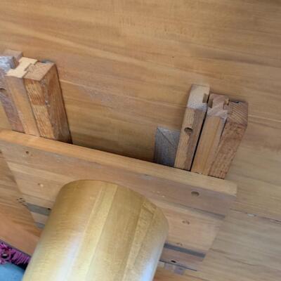 MCM  Ethan Allen Dining Table and 4 Leather chairs