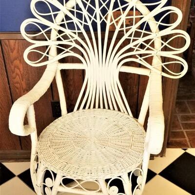 Lot #138  Vintage Rattan Side Chair