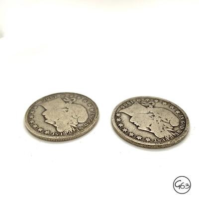 Grouping of 10 Barber Half Dollars