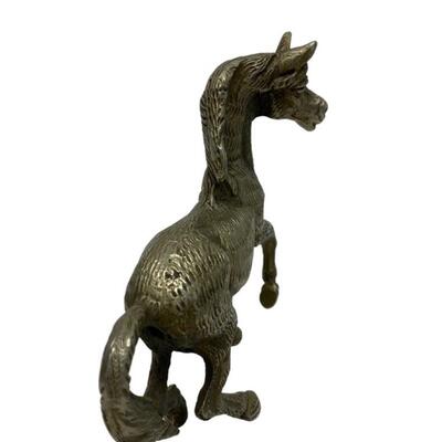 Silver Metal Horse Mini  Sculpture