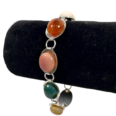 Sterling Multi Gemstone Bracelet