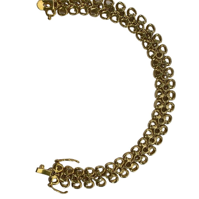 Gold Tone Gemstone Bracelet