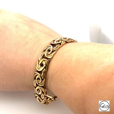 Sterling Gold Tone Link Bracelet