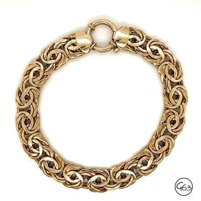 Sterling Gold Tone Link Bracelet