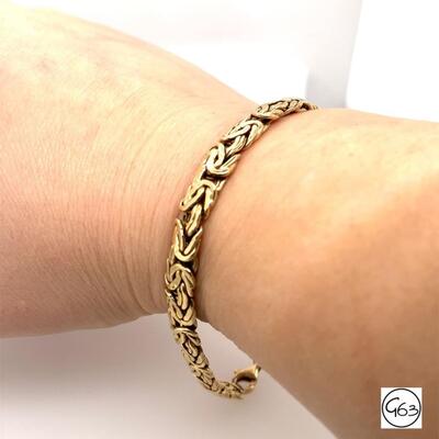 Sterling Gold Tone Link Bracelet