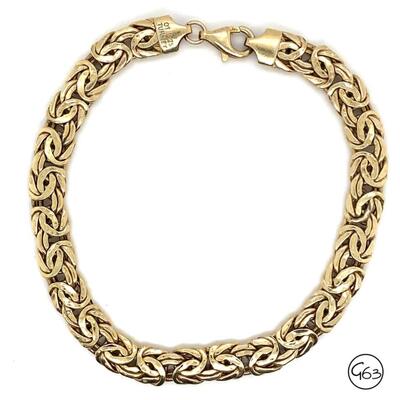 Sterling Gold Tone Link Bracelet