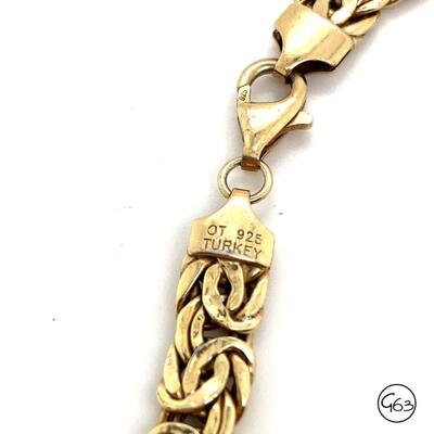 Sterling Gold Tone Link Bracelet