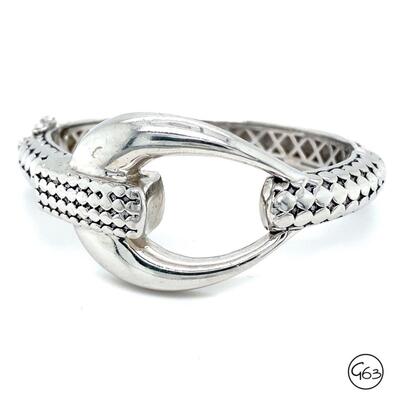 Sterling Silver Modernist Bracelet, 60 Grams