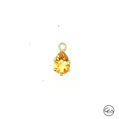 14K Citrine Pendant (small)