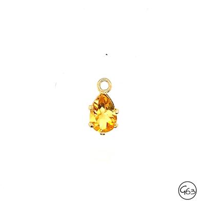 14K Citrine Pendant (small)