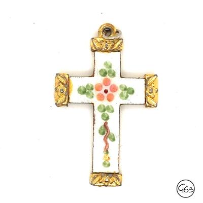 Enamel Cross Pendant