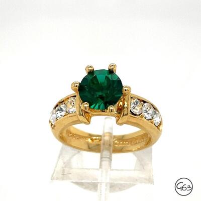 14K HGE LIND Gemstone Ring, Size 5.5