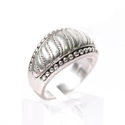 Judith Ripka Sterling Silver Ring Band, Size 7