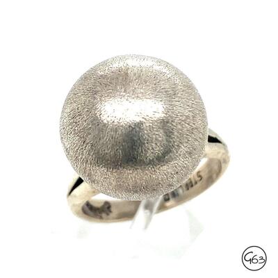 Vintage Sterling Modernist Chavez Ring, Size 8