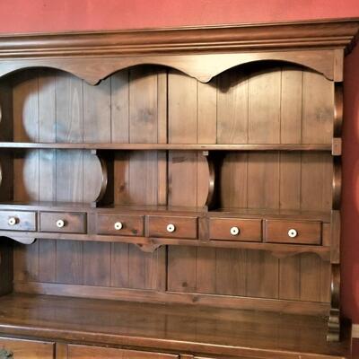 Lot #141  Vintage Pennsylvania House Colonial Style Hutch 1970's