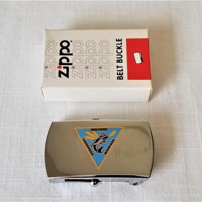 Lot #144  Vintage ZIPPO Belt Buckle with box - never used