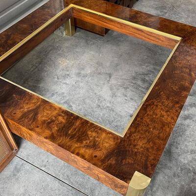 Burl maple MCM / Hollywood Regency coffee table