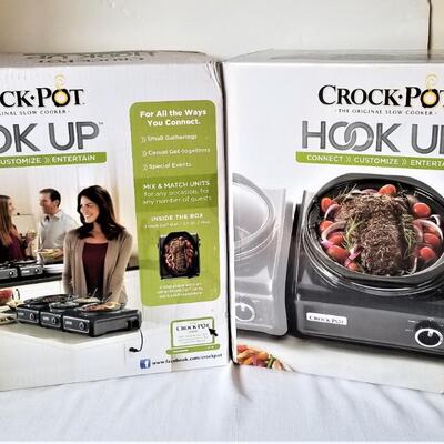 Lot #152  New in Box - Pair Crock Pot "Hook ups" for buffet