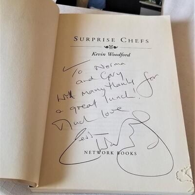 Lot #156  Lot of 4 autographed Cookbooks, including Chez Helene