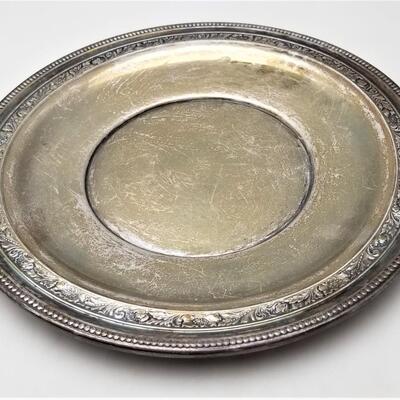 Lot #158  Wallace Sterling Silver Plate - Floral Motif