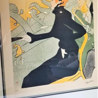 Lot #160  LIthograph after Toulouse-Lautrec - "Divan Japonais" 1980