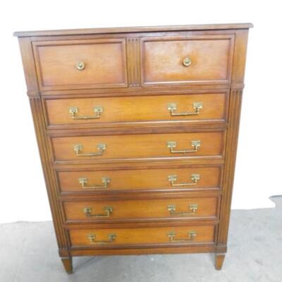 Solid Wood Cherry 2 Over 5 Chest of Drawers