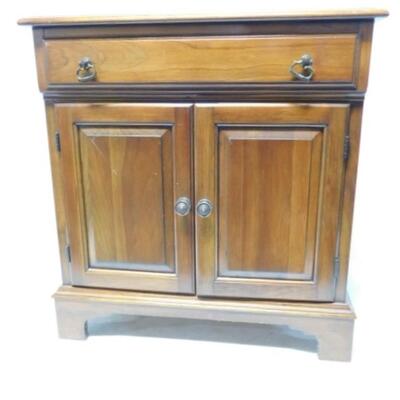 Solid Wood Cherry Side Cabinet with Single Drawer