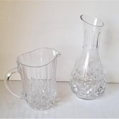 Lot #173  Two nice pieces of crystal - pitcher and carafe